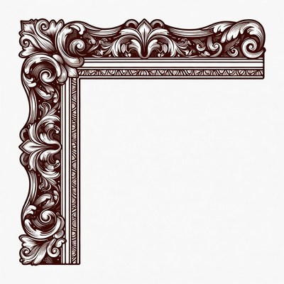 Ornate Victorian Picture Frame Corner
