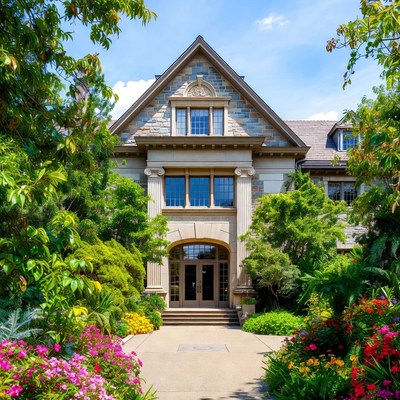 Luxury Mansion with Garden Entrance