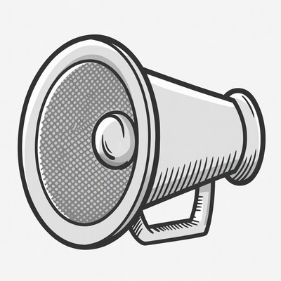 Megaphone illustration