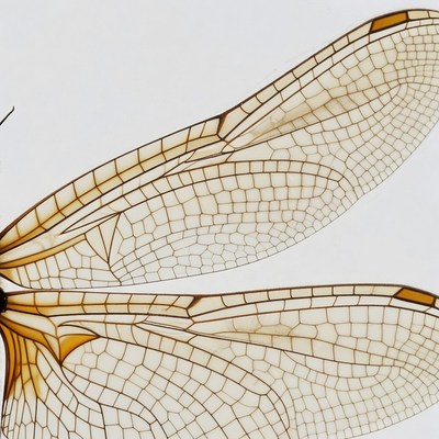 Dragonfly wings close-up