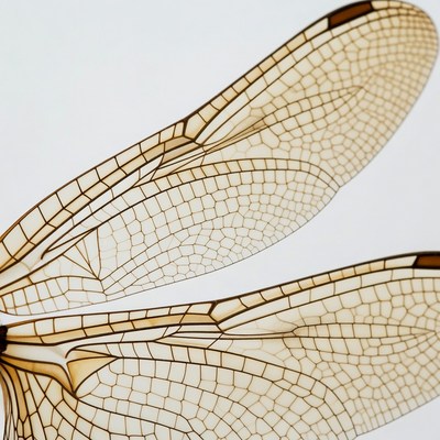Dragonfly wings close-up