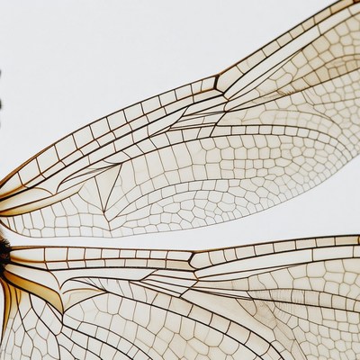 Dragonfly wings close-up