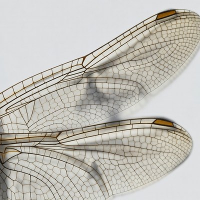 Dragonfly wings close-up