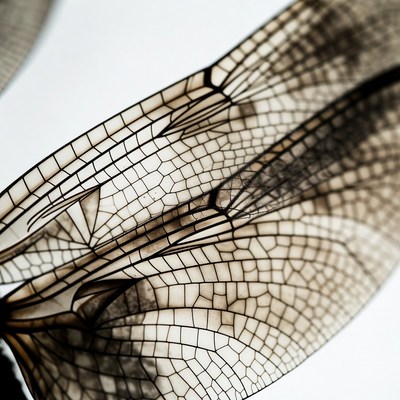 Dragonfly wing close-up
