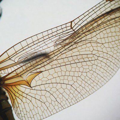 Dragonfly wing close-up
