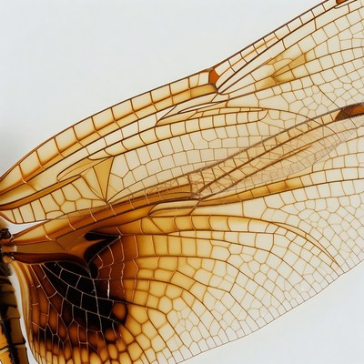 Dragonfly wing close-up