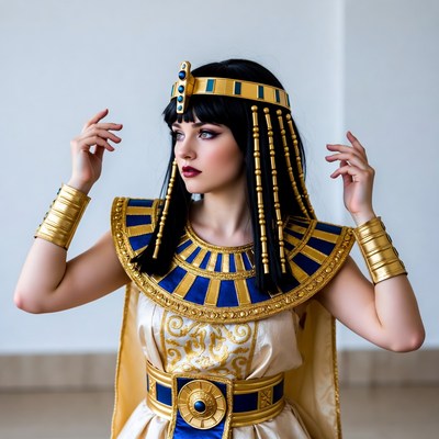 Woman in Cleopatra costume