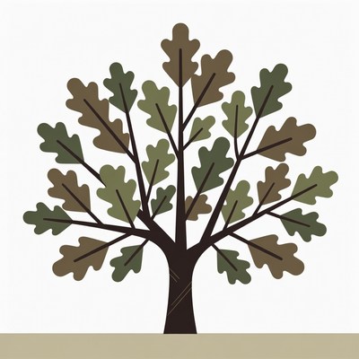 Oak Tree Illustration