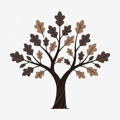 Oak Tree Illustration