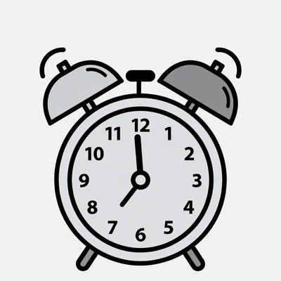 Alarm Clock at 12 O'Clock