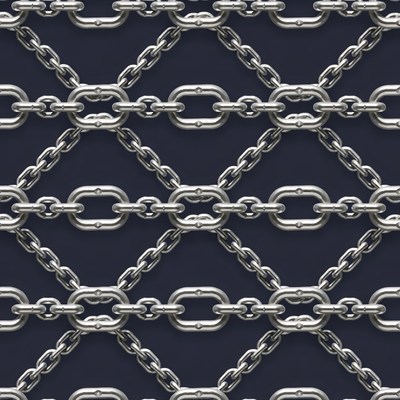 Silver Chain Link Pattern