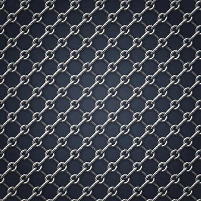 Shiny Silver Chain Link Fence Texture