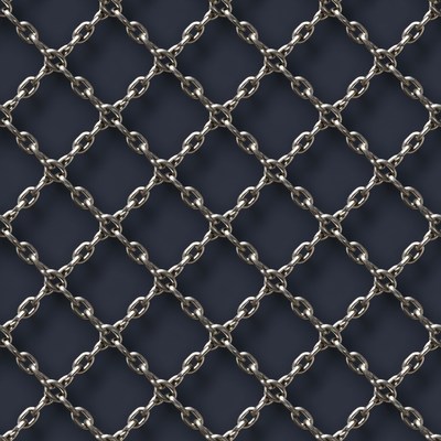 Silver Chain Link Fence Texture