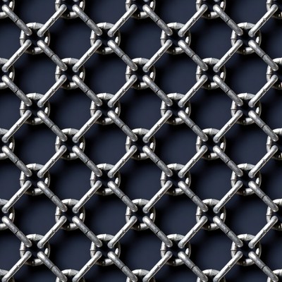 Shiny Metal Chain Link Texture
