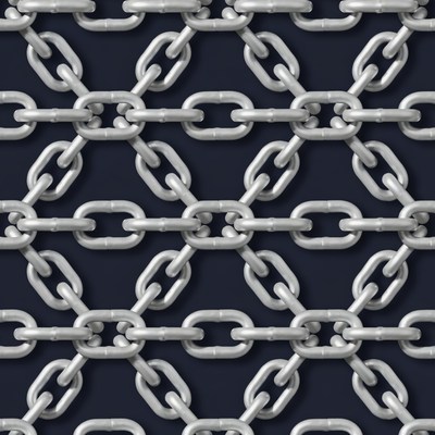 Silver Chain Link Pattern