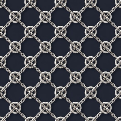 Silver Chain Link Pattern
