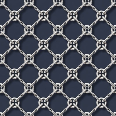 Silver Chain Link Pattern