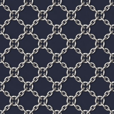 Silver Chain Link Pattern