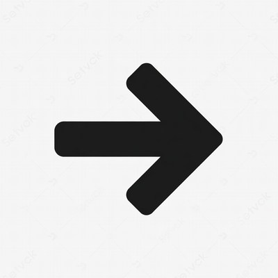 Black right arrow icon
