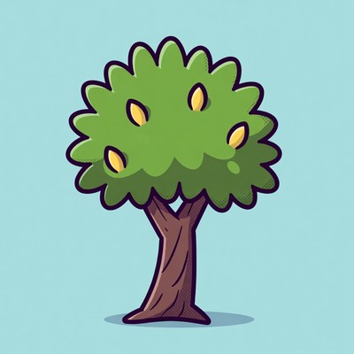 Lemon tree illustration