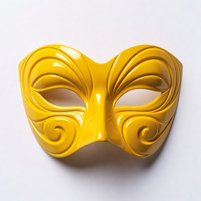 Shiny Gold Masquerade Mask