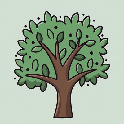 Green Tree Illustration