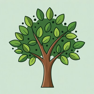 Green Tree Illustration