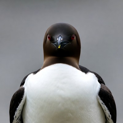 Guillemot bird close-up portrait