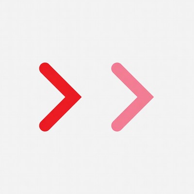 Red and Pink Right Arrows