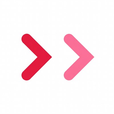 Red and Pink Arrow Icons
