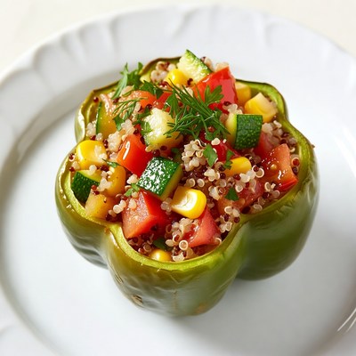 Stuffed Bell Pepper Quinoa Salad