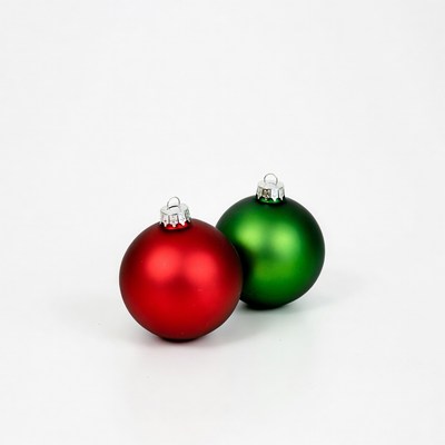Red and Green Christmas Ornaments