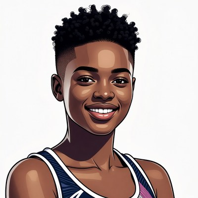 Smiling African-American woman portrait