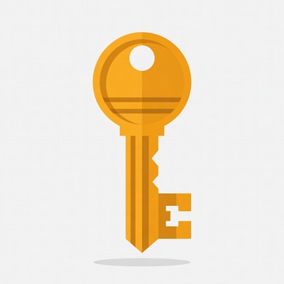 Golden Key Illustration