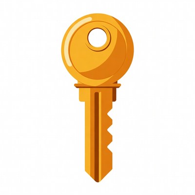 Golden Key Illustration