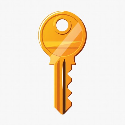 Golden Key Illustration