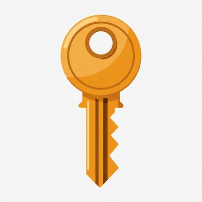 Golden Key Illustration