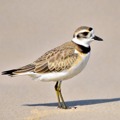 Killdeer bird on sandy beach