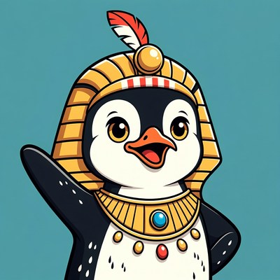 Pharaoh Penguin Waving