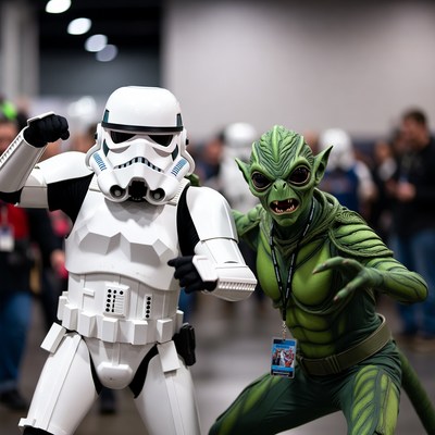 Stormtrooper and Gamorrean Guard Cosplay