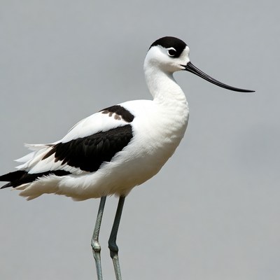 Black-necked Stilt standing gracefully