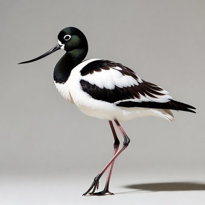 Black-necked Stilt standing gracefully