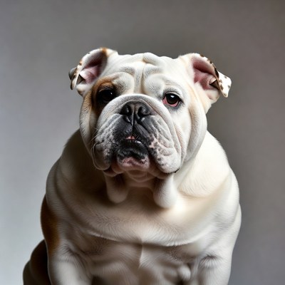 English Bulldog close-up portrait