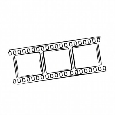 Blank film strip illustration