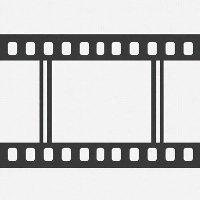 Black film strip illustration