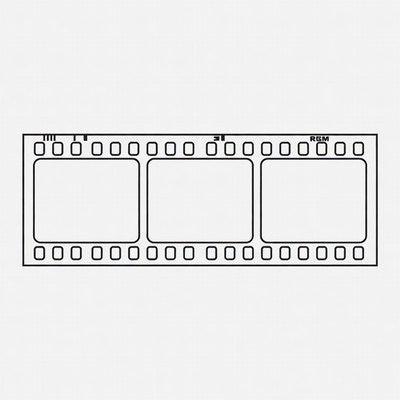 Blank Film Strip Frames