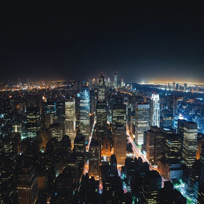 New York City Skyline at Night