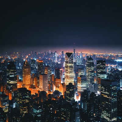 Shanghai Skyline at Night
