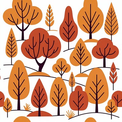 Autumn Trees Illustration