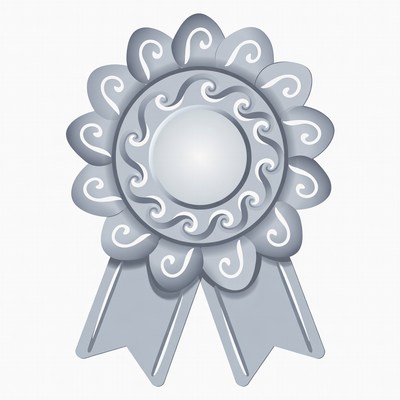 Silver Ribbon Award Badge
